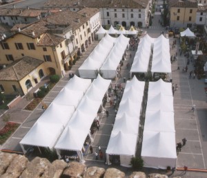 Allestimento per manifestazione florvivaistica a Canneto (Mantova)