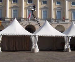 Gazebo mt 5x5 noleggiato per festa del Cioccolato e Sigari