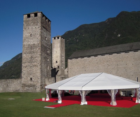 Abside esagonale + modulo tenda 5x10