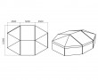 Abside esagonale + modulo tenda 5x10