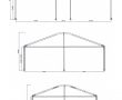 Tenda doppia falda colmo curvo 8/10/12 mt