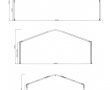 Tenda doppia falda colmo curvo 8/10/12 mt