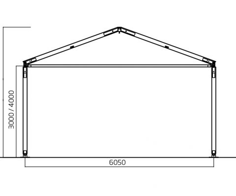 Tenda doppia falda 6/8/10 mt