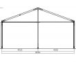 Tenda doppia falda 6/8/10 mt